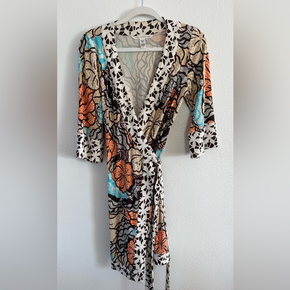 Diane Von Furstenberg Silk Wrap Dress - image 1